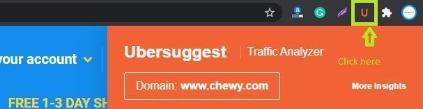 Ubersuggest Chrome Extension