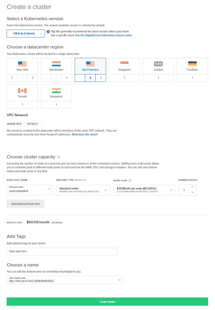 Kubernetes Cluster Creation