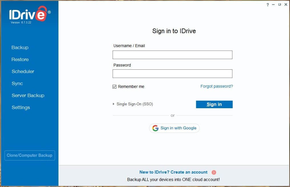 iDrive Cloud Storage