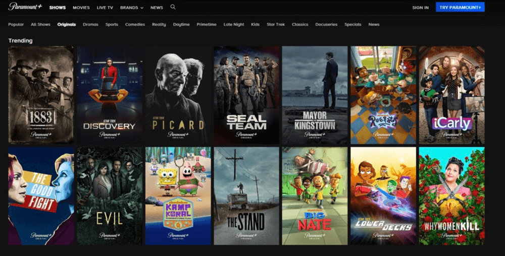 Paramount Plus Free Trial